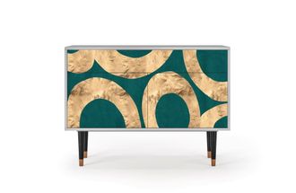 StoryZ Aparador azul-verde 2 cajones y 2 puertas L 115 cm