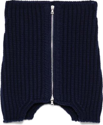 Dries Van Noten Ribbed Zip-fastening Collar