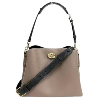 Coach Pre-owned Cross Body Bags, female, Beige, Size: ONE SIZE Pre-owned Willow Leather 2way bag