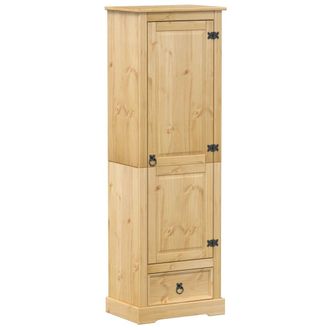 vidaXL Armario Corona Madera Maciza De Pino 55x38x170 Cm Vidaxl