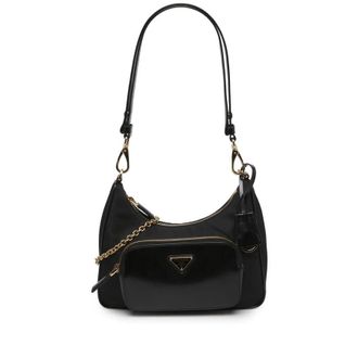 Prada Pre-owned Prada Re Nylon Brushed Leather Front Pocket Hobo Ladies M0MSY4PVY4MXRWQP