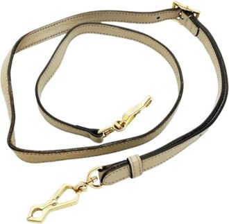Gucci Pre-owned Accessories, female, Beige, Size: ONE SIZE Pre-owned Leather Home-Office