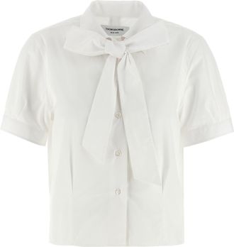 Thom Browne White Cotton Womens Blouse