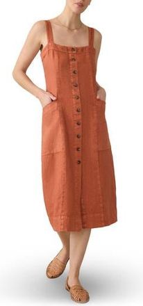 Faherty Aurora Sleeveless Midi Dress in Red Rock at Nordstrom Rack, Size Xx-Small