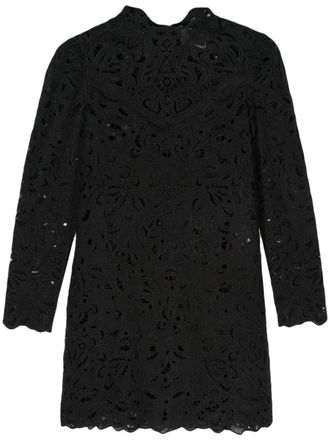 Isabel Marant Daphne broderie-anglaise minidress - Black