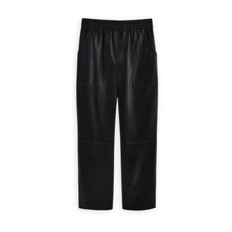 Anine Bing Billy Pant - Dames - Broeken - Zwart - Maat: XS Leer