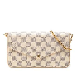 Louis Vuitton Pre-owned Shoulder Bags, female, White, Size: ONE SIZE Pre-owned Pochette Felicie