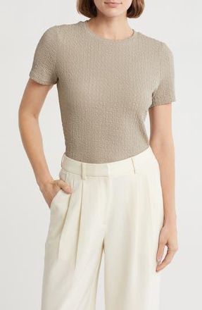 DKNY Textured T-Shirt in Vintage Khaki at Nordstrom Rack, Size X-Small
