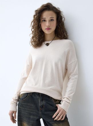 Twik Womens Crew-neck loose sweater