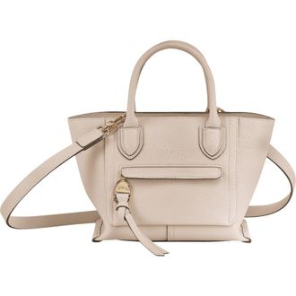 Longchamp Small Mailbox Leather Top Handle Bag in Chalk at Nordstrom Rack