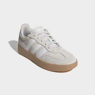 adidas Sneaker ADIDAS SPORTSWEAR BARREDA, Herren, Gr. 43, weiss (grau one, ftwr wei&szlig;, gum 3), Leder, Synthetik, Schuhe Sneaker, inspiriert vom Design des adi