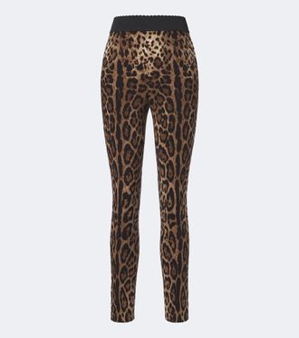 Dolce & Gabbana Leopard-print leggings