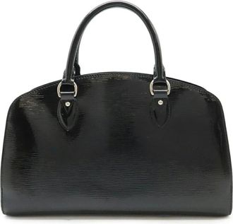 Louis Vuitton Pre-owned Handbags, female, Black, Size: ONE SIZE Pre-owned Leather Top Handle Bag