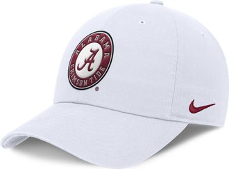 Nike Alabama Club Nike Mens College Adjustable Hat in White | NC0110AABN-KKE