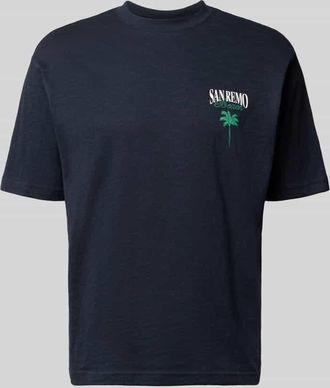 Mc Neal T-Shirt aus Baumwolle mit r&uuml;ckseitigem Print in Dunkelblau, Gr&ouml;&szlig;e XXXL