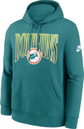 Nike Miami Dolphins Rewind Club Nike Mens NFL Pullover Hoodie in Blue | NKDK4DZ9PV-2YT