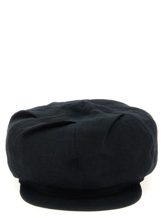 Yohji Yamamoto Black Tuck Solid Flat Hat
