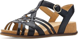 Dansko Christa Womens Sandals Black : EU 41 (US Womens 10.5-11) Regular, Leather