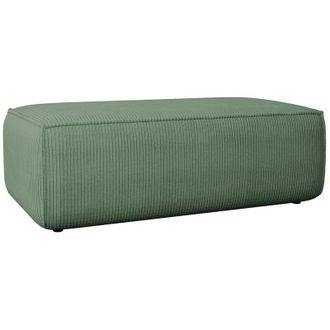 Vente-Unique Vente-unique - Pouf in Velluto a coste Verde acqua - amelia