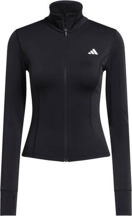 adidas Workout Essentials Zip Through Jacket Longsleeve f&uuml;r Damen | schwarz