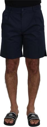 Dolce & Gabbana Casual Shorts - Heren - Korte Broeken - Blauw - M - Katoen - Korte Broeken