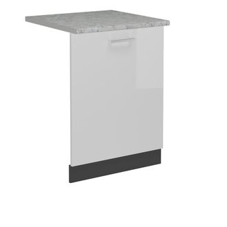 Vicco Tapa Del Lavavajillas R-line, Blanco Alto Brillo, 60 Cm, Et M&aacute;rmol