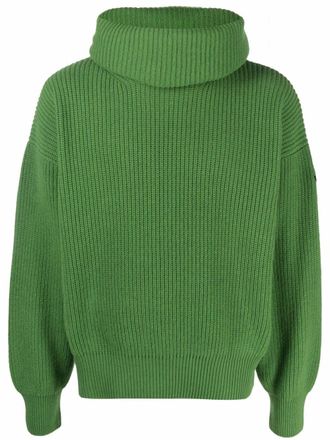 Palm Angels x Moncler roll-neck wool sweater - Green