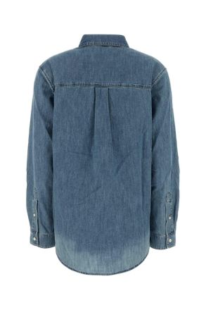 Miu Miu Azzurro Exterior: Cotton Camicie Shirt