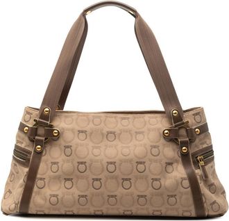 Ferragamo Pre-owned Ferragamo Gancini Canvas Shoulder Bag Ladies U48KGZK81QJTQ3KL