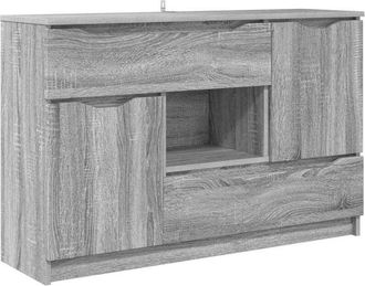 vidaXL Vitrina Gris Sonoma 100 X 30 X 65,6 Madera Contrachapada Vidaxl