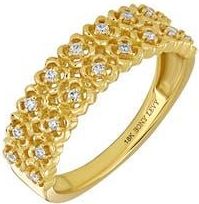 Bony Levy Mykonos 18K Yellow Gold Diamond Flower Band Ring at Nordstrom Rack, Size 6.5