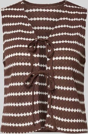 Only Regular Fit Weste mit Baumwoll-Anteil Modell EVA LIFE in Schoko, Gr&ouml;&szlig;e XL