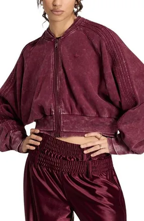 adidas Originals SST Double Layer Track Jacket in Maroon at Nordstrom, Size X-Large