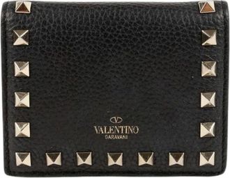 Valentino Pre-owned Wallets, female, Black, Size: ONE SIZE Pre-owned Rockstud Wallet