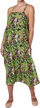 Rachel Antonoff Womens Rebecca Midi Dress In House Salad