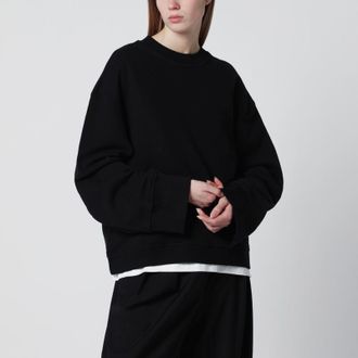 Frankie Shop Black Talia cotton-blend sweatshirt