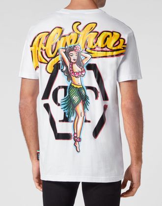 Philipp Plein T-Shirt Met Ronde Hals Hawaii