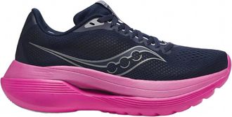 Saucony Womens Endorphin Trainer Shoe In Navy/fuschia