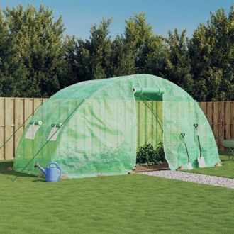vidaXL Invernadero Con Estructura De Acero Verde 10 M&sup2; 5x2x2,3 M Vidaxl