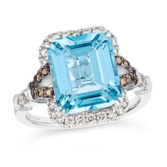 Le Vian Ladies Emerald Cut Semi-Precious Rings set in 14K Vanilla Gold