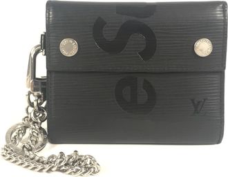 Louis Vuitton Epi Black Noir Epi Leather Chain/Shoulder Wallet (Pre-Owned)