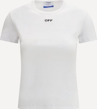Off-white T-shirt Off Stamp Rib Woman 44