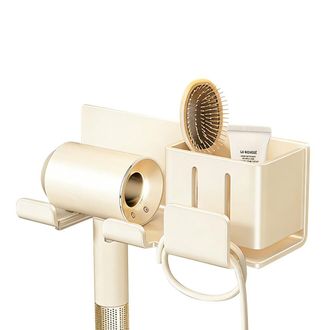 OEM Soporte Impermeable Para Secador De Pelo, Organizador De Pared - Blanco 1