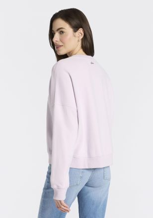 Boss Orange by Hugo Boss Sweatshirt BOSS ORANGE Ever Valentine Premium Damenmode, Damen, Gr. XL (42), light, pastel lila 534, Sweatware, Obermaterial: 100% Baumwolle, unifarbe