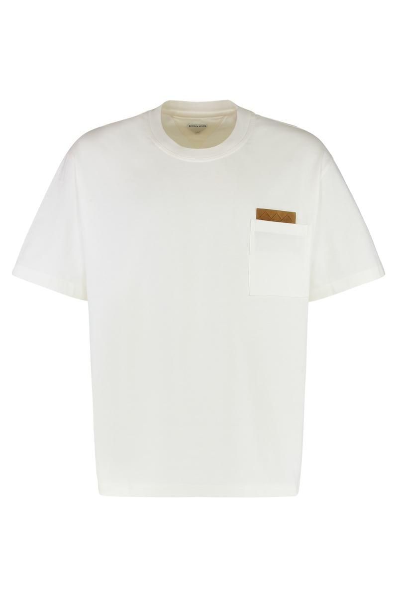 ■BOTTEGA VENETA■ Cotton Crewneck Short Sleeve T-Shirt Whit Bottega Veneta Cotton Crew-Neck T-Shirt from $587.00 - on