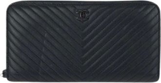 Chanel Pre-owned Portafoglio Lungo Vintage (Bi-fold) - - Pre-owned - Donna - Nero - ONE SIZE