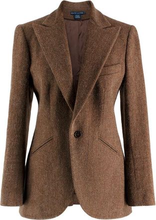 Ralph Lauren Brown Single Button Blazer Size S