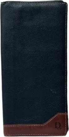 Dior Pre-owned Wallets, female, Black, Size: ONE SIZE Pre-owned Vintage Leather Wallet