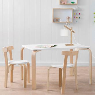 Tosel Lampe bureau madera Alt.50cm natural Pantalla: &eacute;cru