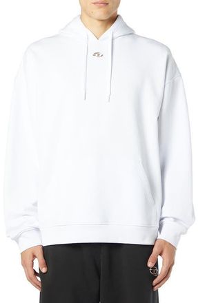 Diesel S-Boxt-Hood-Dco Cotton Hoodie in White at Nordstrom, Size X-Large